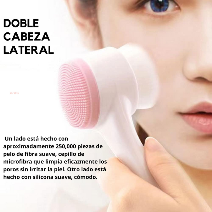 La limpieza facial perfecta empieza con DualCare: cepillo 2 en 1 para una piel más limpia y sana