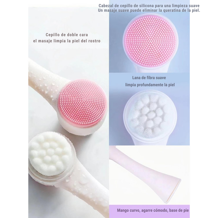 Cepillo Limpiador Facial 2 en 1  DualCare
