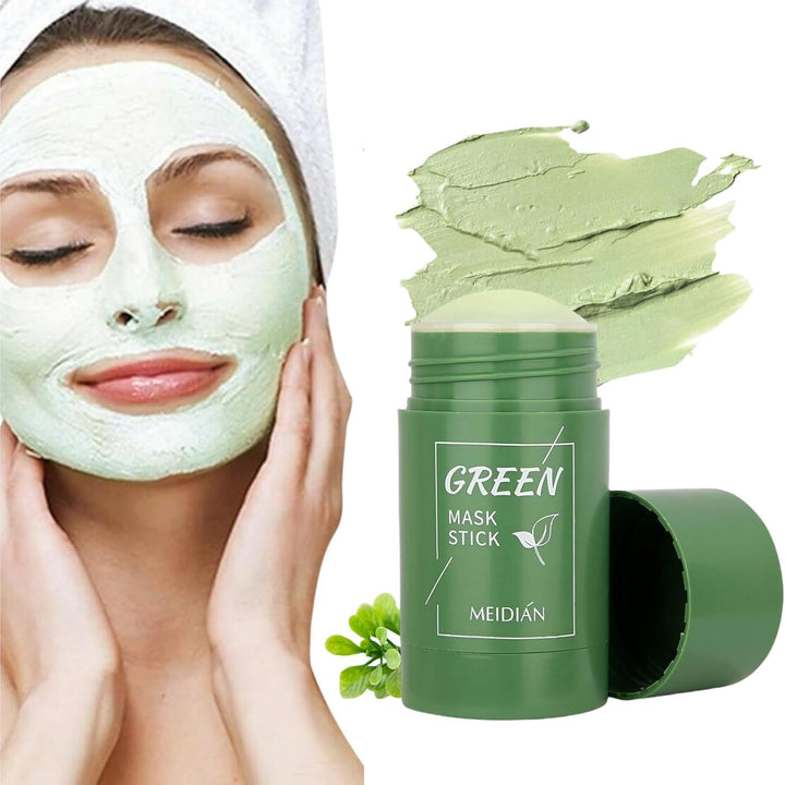 Mascarilla detox de té verde para limpiar y purificar la piel del rostro