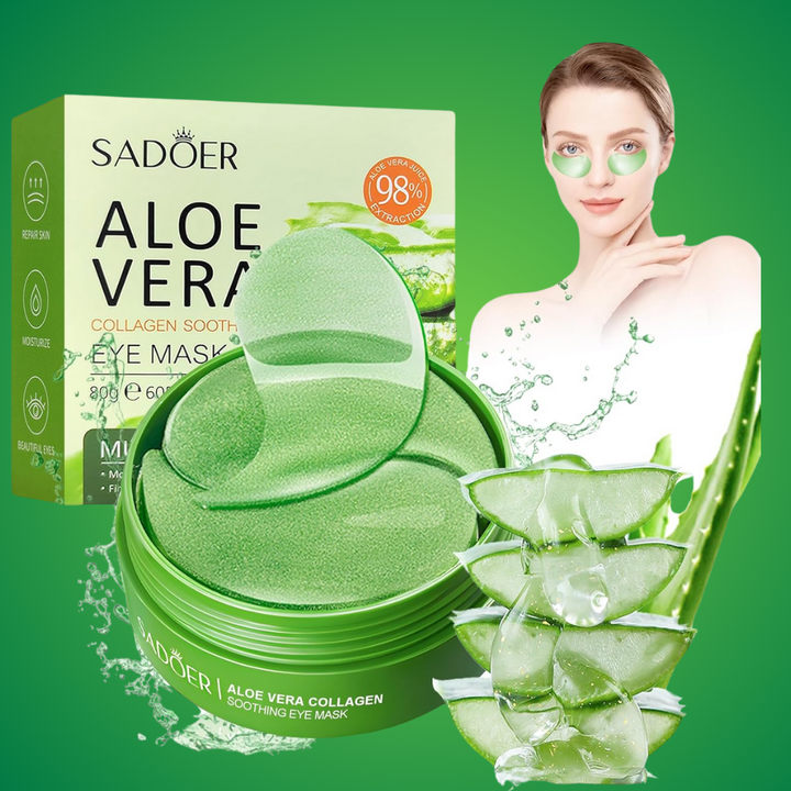 Parches para ojos con extracto de té verde para reducir ojeras e hinchazón